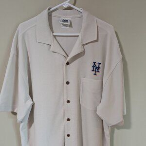 New York Mets Button Down Camp Shirt - Size 2XL